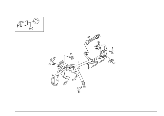 2206200186 - Cowl, Front Panel: Support for Mercedes-Benz: CL500, CL55 AMG, S430, S55 AMG Image image