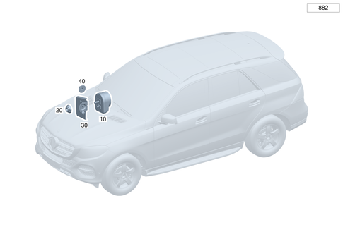 Anti-Theft Alarm System for 2025 Mercedes-Benz EQE 500 SUV #0