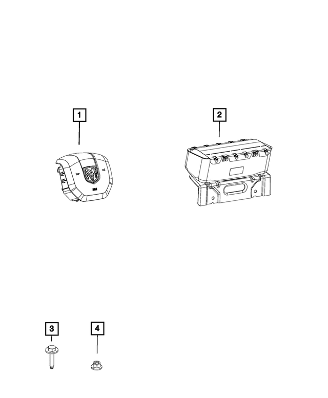 6NL99TX7AC - : Driver Air Bag for Mopar Image