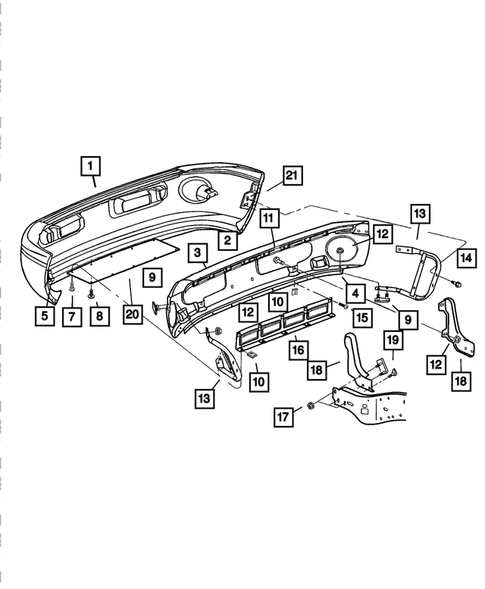 Front Bumper and Fascia for 2002 Dodge Ram 2500 #1