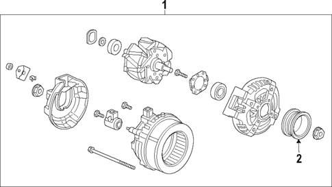 Alternator for 2014 Honda CR-V #0
