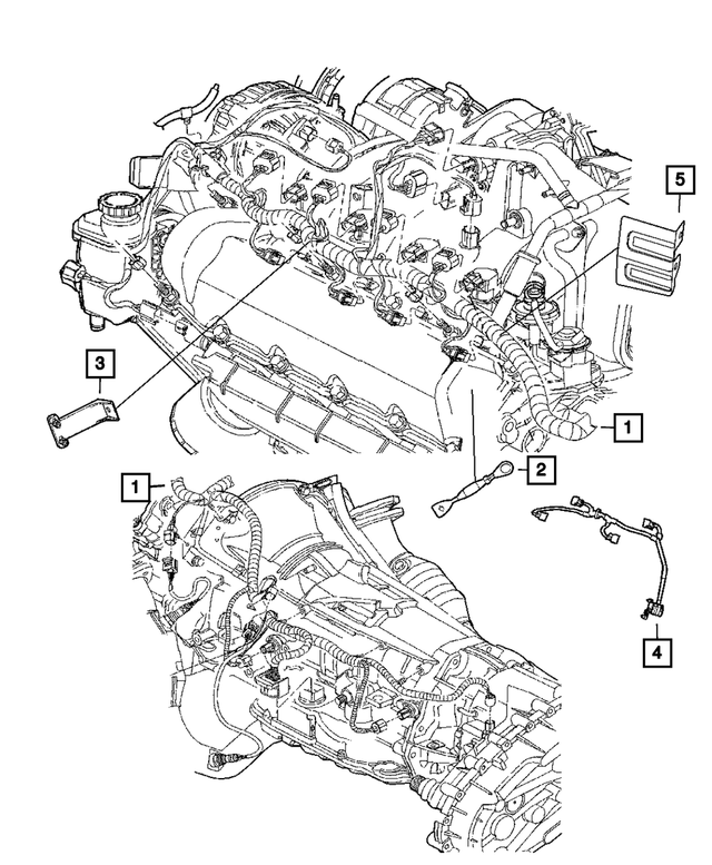 « 4801391AD – Electrical : Moteur Cablage pour Mopar Image »