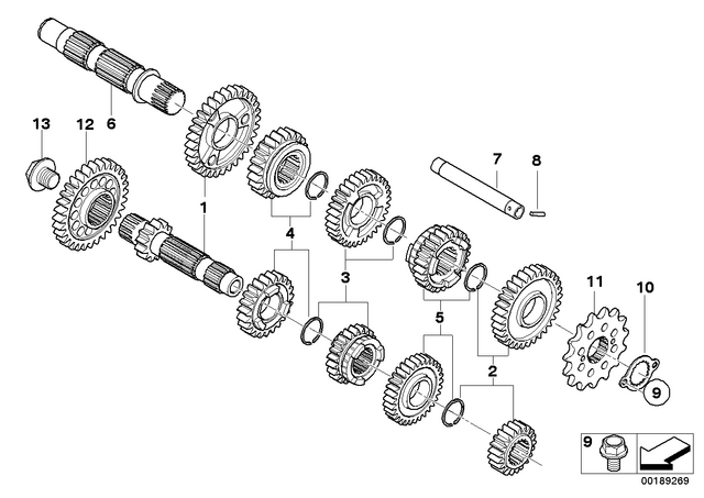 7119900420 - : Needle Roller - B2.5X15.8 G2 for BMW-Motorrad Image