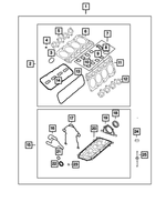 68294133AE - Engine: Long Block Engine Gasket Kit for Mopar Image