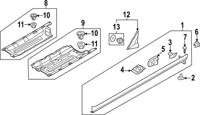 84227DW000 - : Under Cover for Kia Image