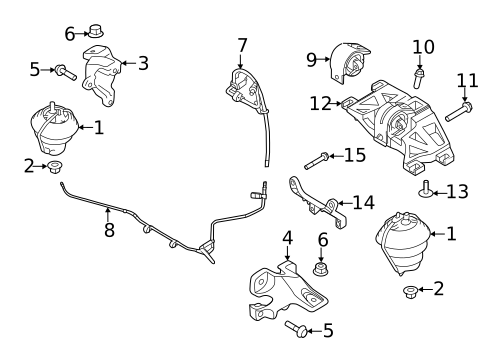Engine & Trans Mounting for 2018 Jaguar F-Type #0