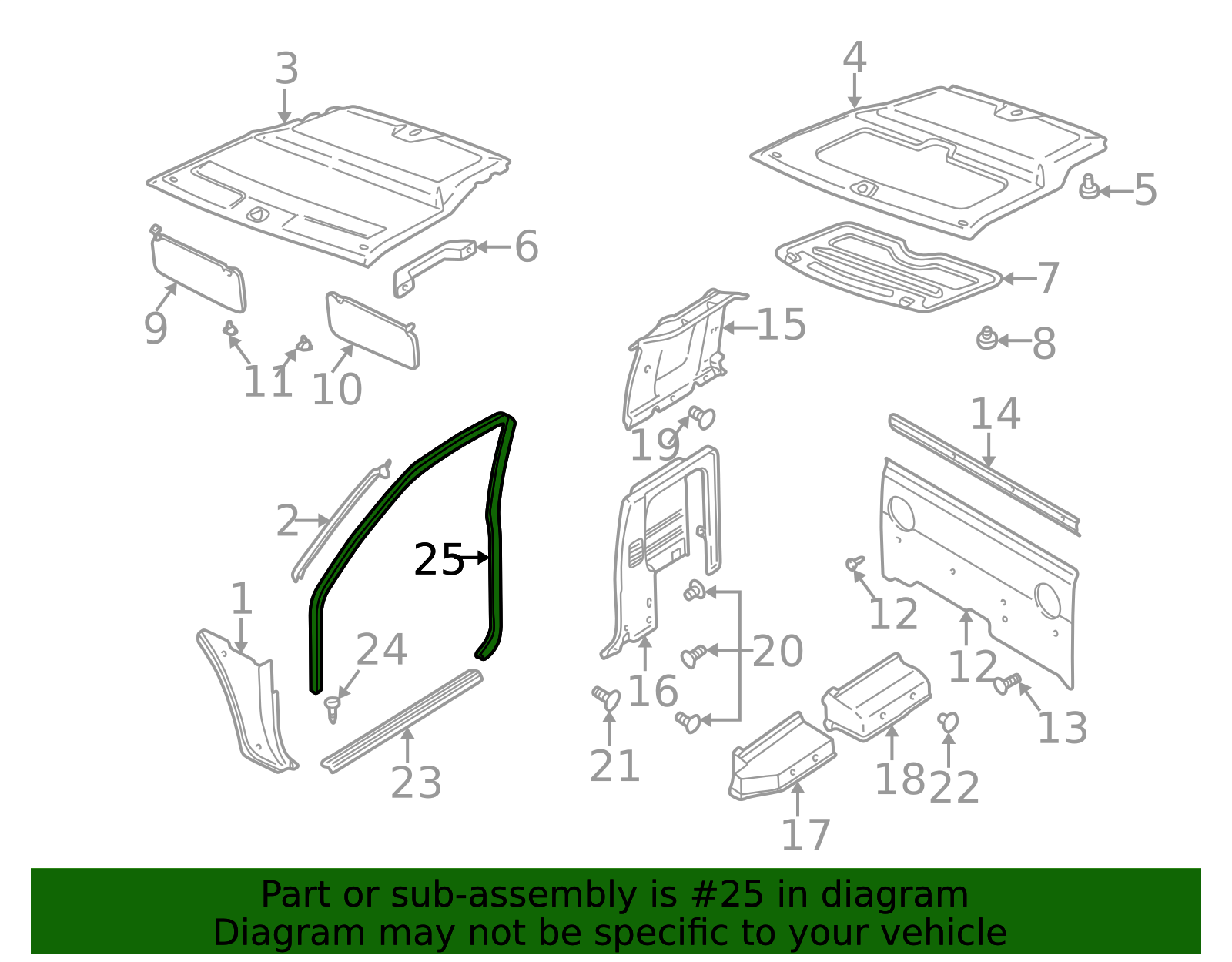 1998-2000 Nissan Opening Trim 76922-3S500 | My Nissan Part