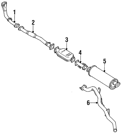 Exhaust Components for 1996 Honda Passport #0