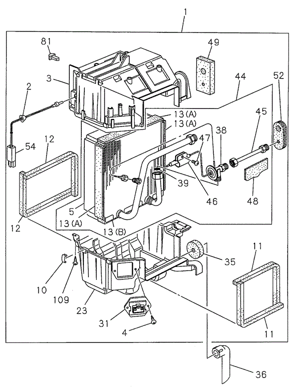 A/C Evaporator for 1997 Honda Passport #0