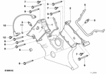 11141742168 - : Timing Case Cover, Top for BMW: 540i, 540iP, 740i, 740iL, 840Ci Image