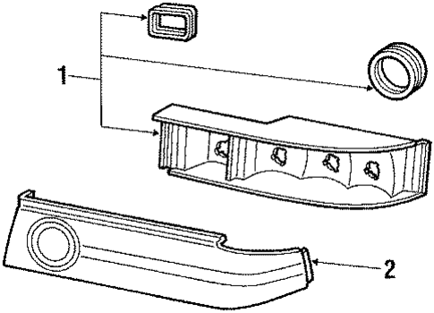 Tail Lamps for 1987 Mercury Cougar #0