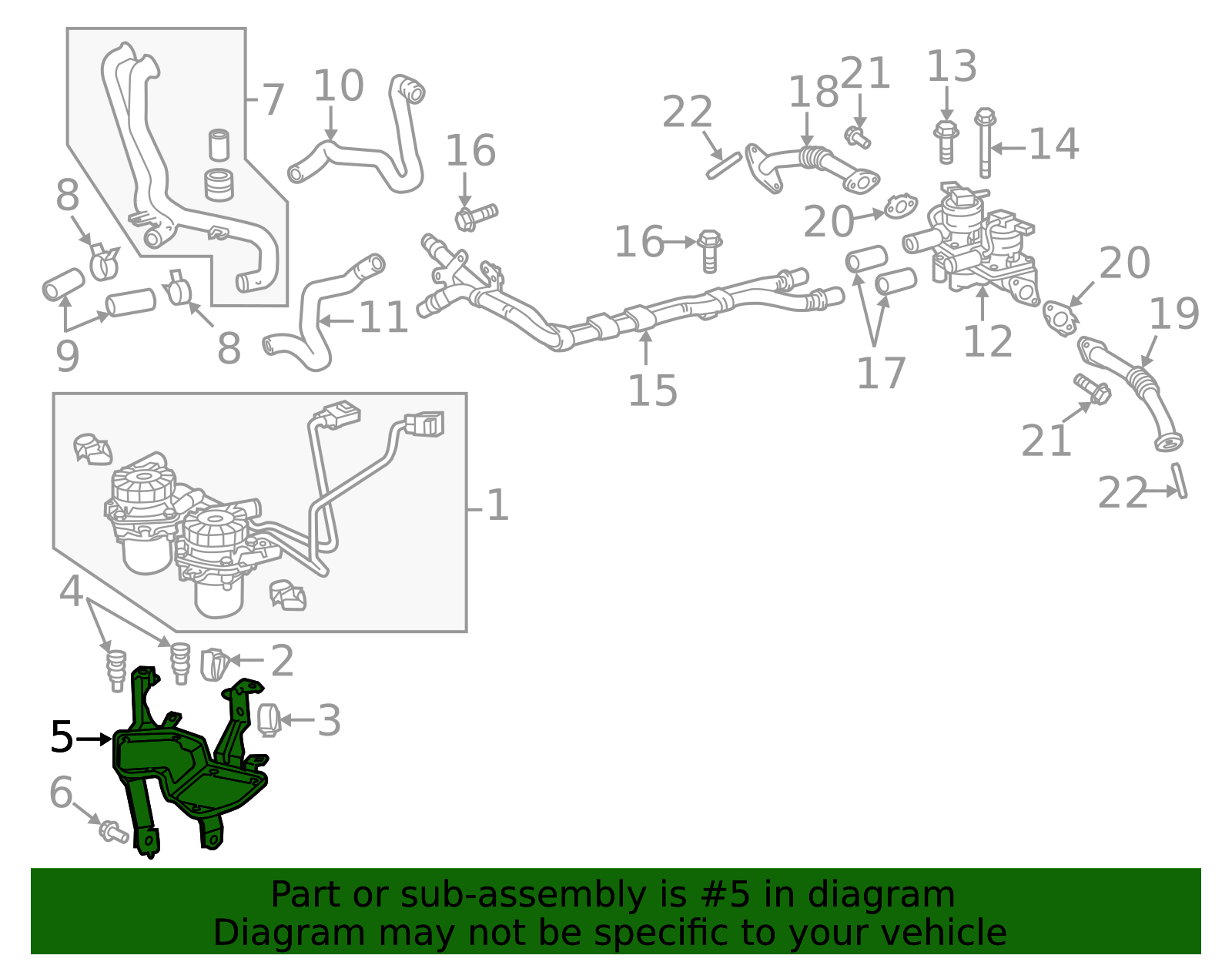 17314-0S010 - Secondary Air Injection Pump Bracket 2007-2014 Toyota ...
