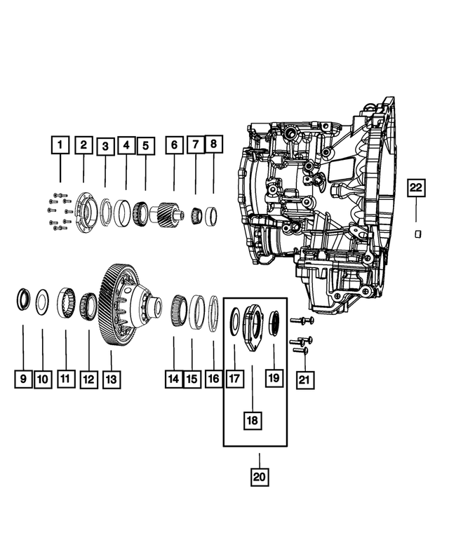 4800528AA - 62TE; 6-Speed; Automatic Transaxle: Shim for Mopar Image