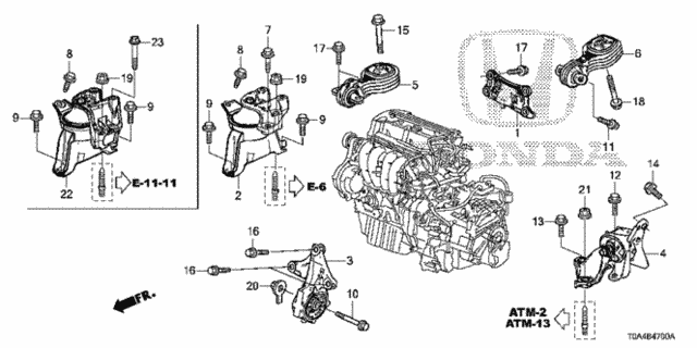 Engine Mounts for 2016 Honda CR-V #0