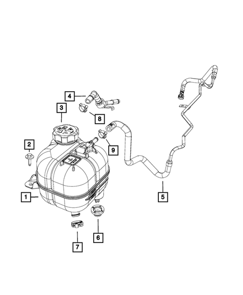 Engine Coolant Reservoir (Bottle) for 2016 Chrysler 200 #0