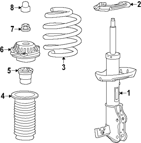 Struts & Components for 2025 Chevrolet Equinox #0