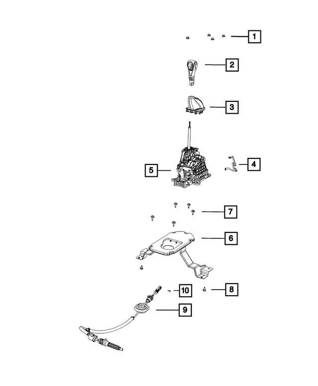 « 68085875AC – 6F24; 6-Speed; Automatic Transaxle : Sélecteur De Rapport De Transmission Plaque pour Mopar Image »