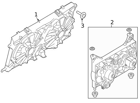 Cooling Fan, Clutch & Motor for 2021 Ford F-150 #0