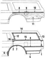 12300534 - Body: Molding for Chevrolet: Caprice, Impala Image