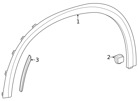 Exterior Trim - Fender for 2024 Mercedes-Benz EQE 500 SUV #0