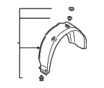 86822K9000 - : Wheelhouse Liner for Hyundai: Veloster N Image