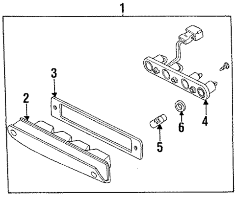 High Mount Lamps for 1994 Honda Passport #0
