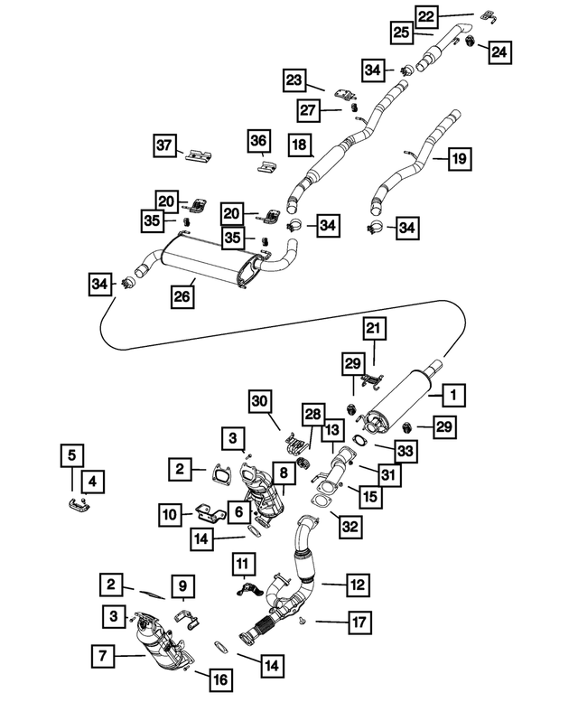 6106159AA - Exhaust: Hex Flange Nut for Mopar Image