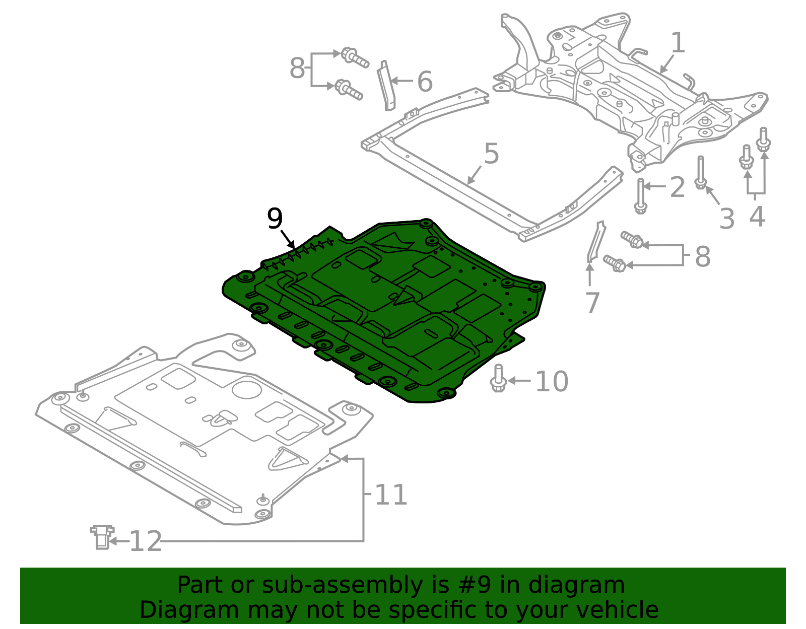 32221529 - High-Quality Floor Pan Splash Shield for 2023-2025 Volvo ...