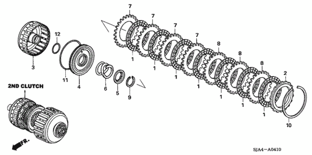 AT Clutch (2nd) for 2007 Honda Accord #0