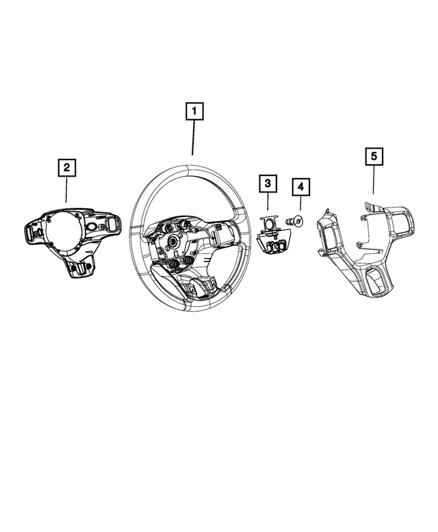 5NH77LU7AA - Steering: Steering Wheel for Mopar Image
