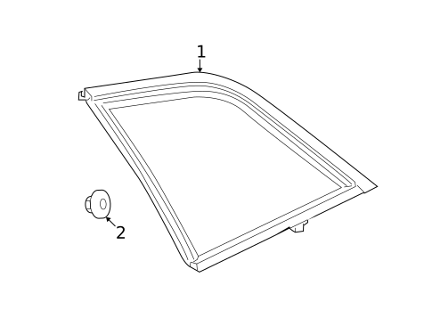 Glass & Hardware for 2014 Chevrolet Captiva Sport #0