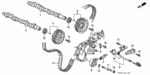 14200P0GA00 - : Camshaft, Rear for Honda Image