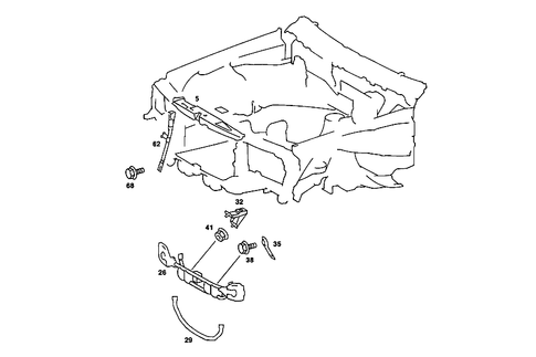 Front Stiffening and Radiator Support for 1986 Mercedes-Benz 190E #0