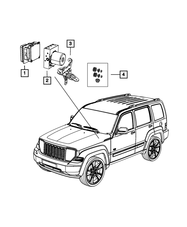 68079343AB - Electrical: Anti-lock Brake Control Unit for Mopar Image