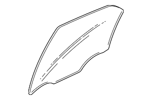 25715107 - : Part# 25715107 Passenger Side Rear Door Window for Cadillac: STS Image