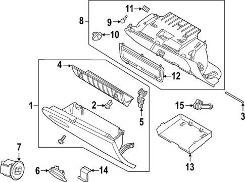 Glove Box for 2026 Volvo EC40 #0