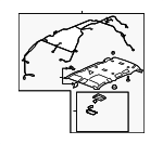 25796055 - Body: Front Headliner for Cadillac: Escalade ESV | Chevrolet: Suburban 1500, Suburban 2500 | GMC: Yukon XL 1500, Yukon XL 2500 Image