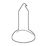 15799511 - Body: Front Headliner Retainer for Cadillac: Escalade ESV | Chevrolet: Suburban 1500, Suburban 2500 | GMC: Yukon XL 1500, Yukon XL 2500 Image