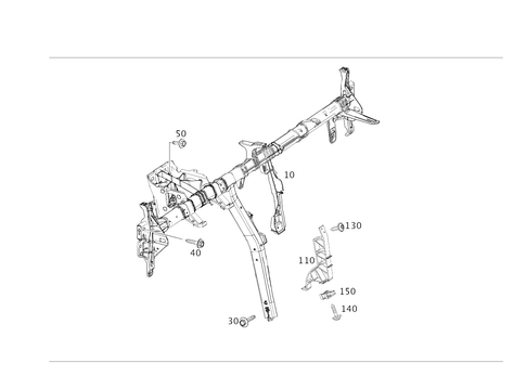 Crossmember Below Instrument Panel for 2019 Mercedes-Benz GLA250 #0