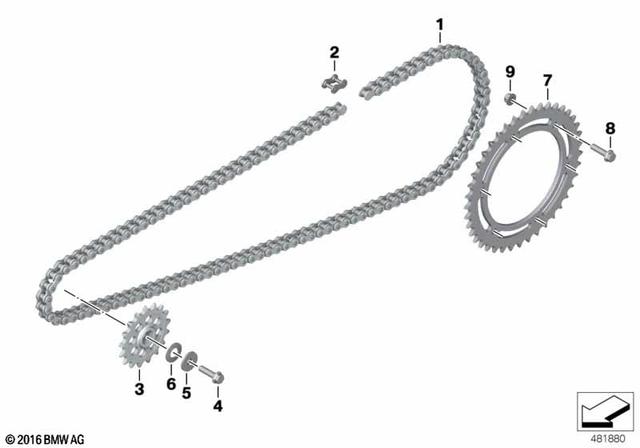 33838394027 - : Chain for BMW-Motorrad Image