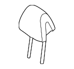 887003V300XBC - Body: Headrest for Hyundai Image