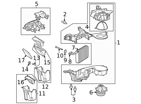 Evaporator & Heater Components for 2007 Dodge Magnum #0