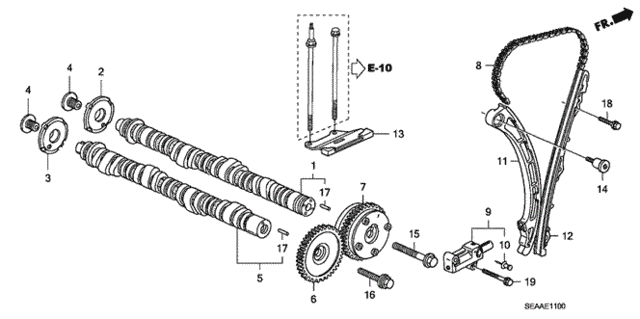Camshaft - Cam Chain for 2008 Acura TSX #0