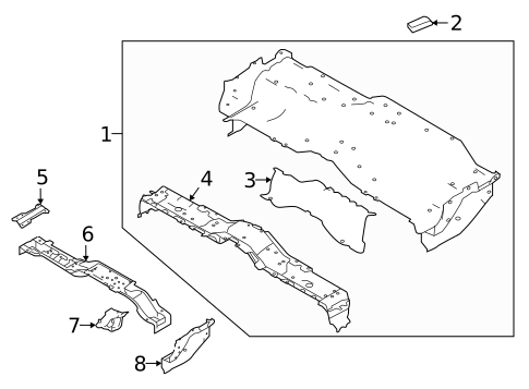 Floor - Cab for 2018 Nissan TITAN XD #2