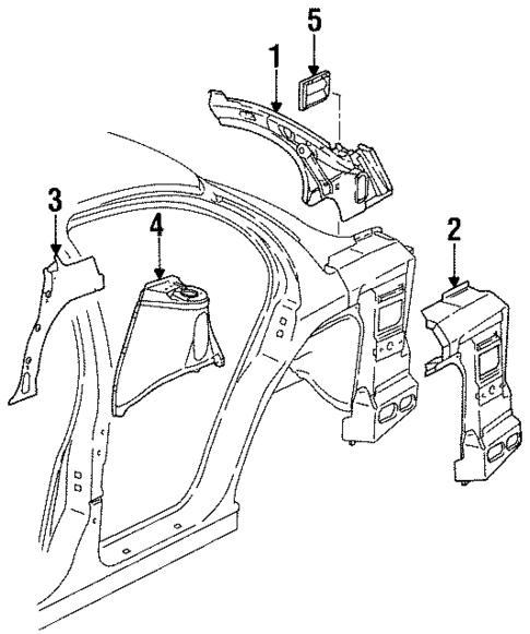 Inner Structure & Rails for 1999 Saturn SL1 #0