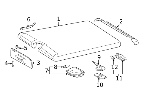 Interior Trim - Roof for 2009 Mercedes-Benz G55 AMG #0