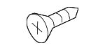 904400825 - Body: Striker Screw for Mazda: 2, 3, 5, 6, CX-3, CX-30, CX-5, CX-50, CX-70, CX-9, CX-90, MX-30 EV, MX-5 Miata Image