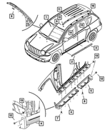 6506739AA - Exterior Ornamentation: Rivet Nut for Mopar Image