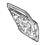 971833021BYGRV - Body: Door Shell for Porsche Image