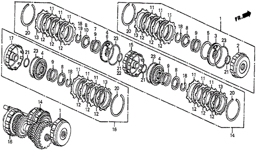 AT Clutch (SI) for 1985 Honda Prelude #0